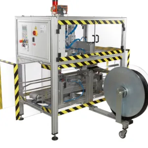 Colocadora de asas en automático bag in box varios formatos