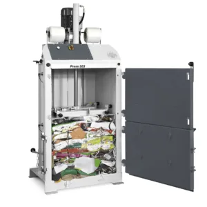 Premsa vertical compactación de plásticos y cartón